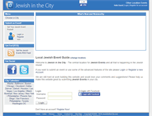 Tablet Screenshot of jewishinthecity.com